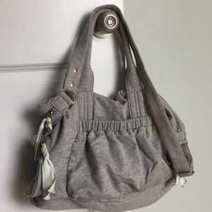 GUC Gap Body grey cotton duffel style handbag.